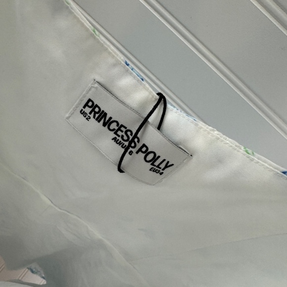 NEW Princess Polly Gazette Mini Dress Blue Floral US Size 2 - Picture 6 of 7